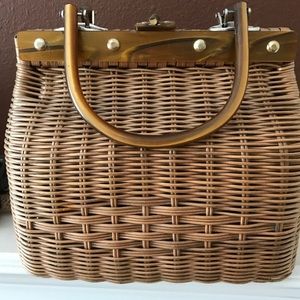 Vintage Straw Hand Bag